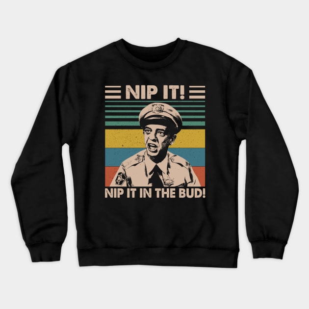 Retro Nip It In The Bud! Crewneck Sweatshirt by Anthropomorphic